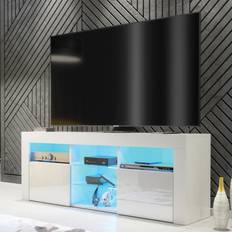 White high gloss sideboard Unit Sideboard High Gloss TV Bench 145x53cm