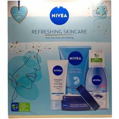 Nivea Gåvoboxar & Set Nivea Refreshing Set - Night Cream Day Cream, Eye Remover, Wash Gel