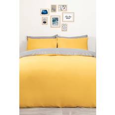 Brentfords Ochre Single Duvet Cover Grey, Yellow