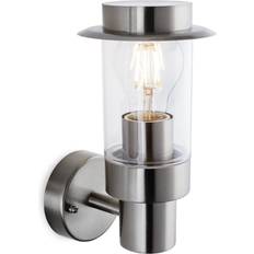 Stainless Steel Wall Flush Lights Firstlight Darwin Modern Wall Flush Light