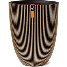 Guld Vaser Capi Elegant Krukke Groove 46x58 cm Sort Og Guldfarvet Vase