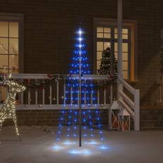 Blau Weihnachtsbeleuchtung vidaXL LED-Weihnachtsbaum für Fahnenmast Blau 180 cm Weihnachtsbaum