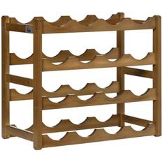 Wine Racks Homcom Free Standing Brown Wine Rack 43x38cm