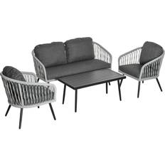 Garden & Outdoor Furniture OutSunny 4pc Outdoor Lounge Set