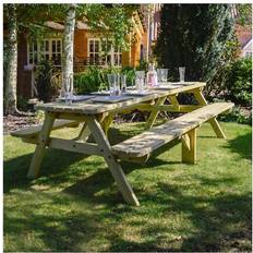 Rutland County Garden Furniture Oakham 8ft Rounded Picnic