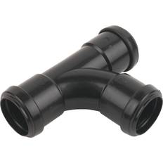 FloPlast Black Push-Fit Waste Pipe Tee, (Dia)32mm