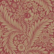 Wallpapers Florence Leaf Wallpaper Red Belgravia 725