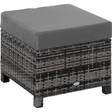 OutSunny Rattan Footstool