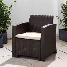 Trueshopping Rattan Effect Garden Armchair