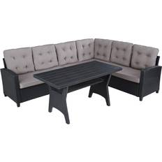 tectake Rattan Lounge Catania