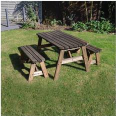 Brown Picnic Tables Garden & Outdoor Furniture Rutland County Garden Furniture Oakham 5ft Picnic