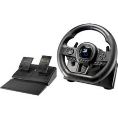 Nintendo Switch Volanti e Pedali Subsonic Superdrive SV650 Racing steering wheel with pedal and paddle shifters (Black)