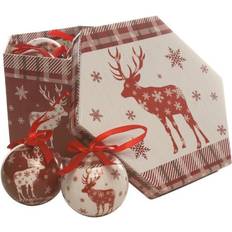 Festive Festive Reindeer Decoupage Baubles 14 Christmas Tree Ornament