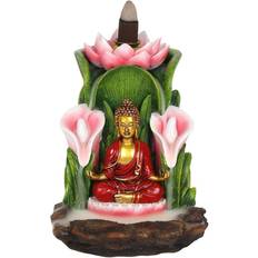 Something Different Colourful Buddha Backflow Incense Burner Resin BF_25328 SD Figurine