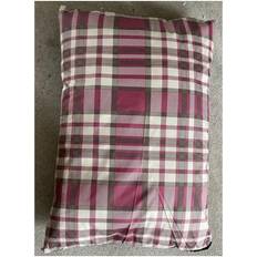 Paw Prints Pet Bed Red Check Print