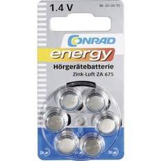 Conrad energy Pile bouton ZA 675 zinc-air 630 mAh 1.4 V 6 pc(s)