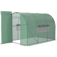 Freestanding Greenhouses OutSunny Large Walk-In Greenhouse, Plant Gardening Tunnel Hot