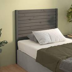 vidaXL grey, 81 Pine Bed Headboard