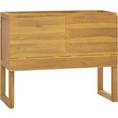 vidaXL Mobile Da Bagno 90x45x75 cm In Legno Massello Di Teak