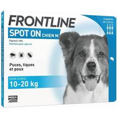 Animaux de compagnie Frontline Spot-On Chien M - 10 À 20 kg - 6 Pipettes