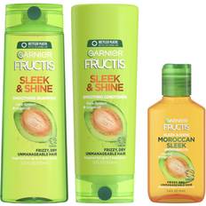 Moroccan oil treatment Garnier Hair Care Fructis Sleek and Shine Shampoo Conditioner Oil