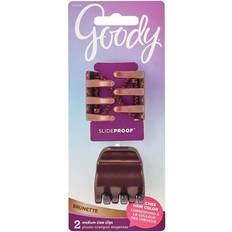 Goody Mini Claw Clips 2-Pack Brunette