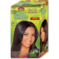 Hair Relaxers African Pride Olive Miracle Deep Conditioning No Lye Hair Relaxer Super Kit