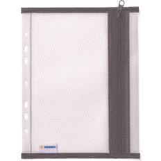 Herma Folder Bag A5 for Filing with Zip Transparent Black
