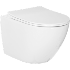 Blå Toiletter & WC Blue Label Hængeskål rimfree med SC sæde