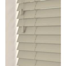 Beige Pleated Blinds 150cm Taupe Slats