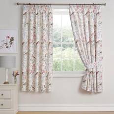 & Drapes Caraway Garden Birds Print Lined Pencil