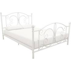 Freemans Bombay White Metal Bed Frame 4ft6