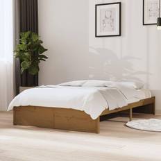 vidaXL 120x190 cm Small Double Massivt Træ Sengeramme