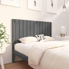 vidaXL grey, 125.5 Pine Bed Sänggavel