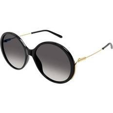 Chloé Women Sunglasses Chloé Round Acetate Metal 001 SHINY