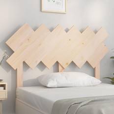 vidaXL Sengegærde 122,5 x 3 x 80,5 cm Massivt Fyrretræ Sengegavl