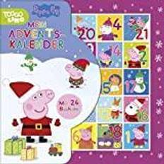 Adventskalender box Peppa Pig Adventskalender: 24 Büchlein aus stabiler Pappe mit Aufhängern in wiederverschließbarer Box. Für Kinder ab 3 Jahren