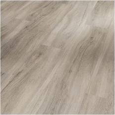 Planke gulv Parador Vinyl Basic 2.0 Eg pastelgrå planke børstet struktur Gulv