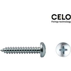 Celo Caja 500 Unid. Tornillo Chapa Alomada Philips Din/Ref 7981 4,8x38 mm Zincado Celo