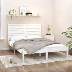 vidaXL Estructura De Cama Madera Maciza Blanca 120x200 cm