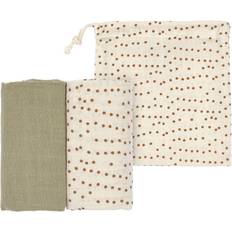 OEKO-TEX Babytæpper Lässig Gazeklude M 2-pack Karamel 60 x 60 cm