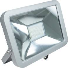 Argent Lampes de Travail as - Schwabe Slimline Led Strahler 120W 12000lm 2m H05RN-F 3G1.0 IP65