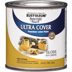 Rust oleum paint Rust-Oleum 1945730 Painters Touch Latex Paint, Half Pint, Gloss Sun Yellow