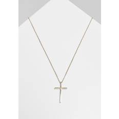 Unisex Halsketten Urban Classics Big Basic Cross Necklace - Goldfarben