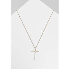 Urban Classics Necklace Big Basic Cross - Jaune