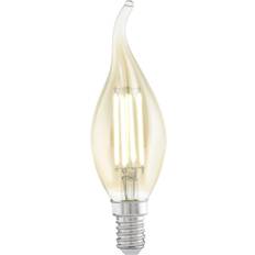 Eglo led pære e14 Eglo LED pære E14 CF35 4W 270LM 2200K AMBER E14 Fjernlager, 4-5 dages levering