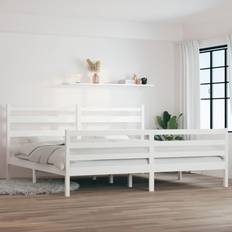 200cm Bed Frames vidaXL Bed Frame Solid