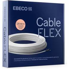 Värmekabel 2m Ebeco Cableflex 20 200W 10m 1,3-2m²