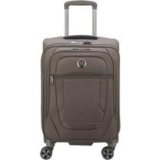 Delsey 4 Roues Bagages cabine Delsey Valise Cabine Souple Helium DLX Slim 55 cm Moka