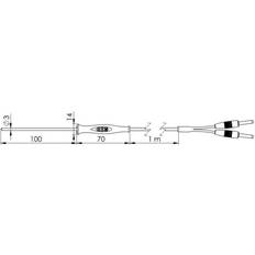 Greisinger Termometri Greisinger GF1T-T3-B-BS Sonda ad Immersione -70 Fino a +250 °C Sensore Tipo Pt1000